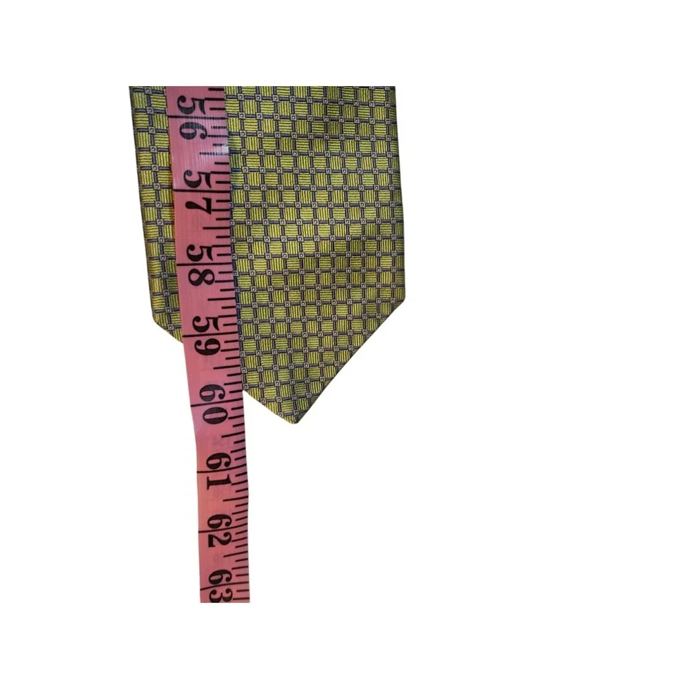 Robert Talbott by Lindsay Odom‎ Mens Tie Necktie Designer Green Blue Geometric